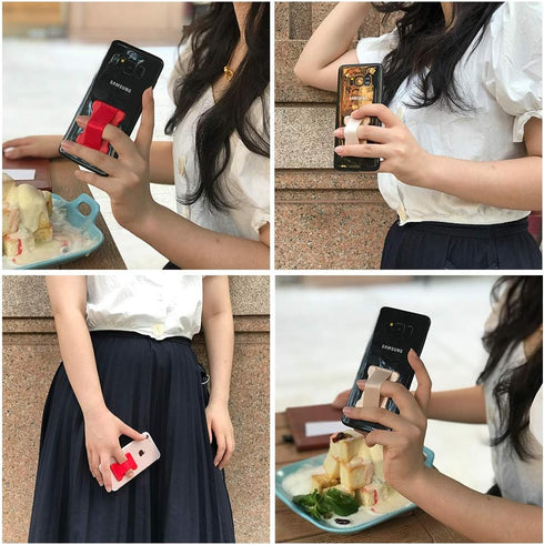 Phone Loop Finger Holder, Cell Phone Finger Grip Strap Holder for Hand, Ultra Thin Anti-Slip Grips Band Holder for Back
