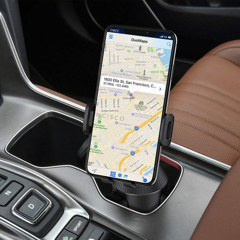 WixGear Cup Phone Holder for Car, Adjustable Automobile Cup Holder Smart Phone Cradle Mount