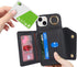 iPhone 13 Case with Card Holder and Strap, Zipper Pocket Crossbody Lanyard Strap, Cute Phone Wallet Case for Women