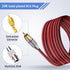 9.9FT RCA to Speaker Bare Wire Cable, Heavy 14 Gauge Speaker Bare Wire Cables to RCA Plug Adapter for Speakers