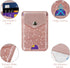Self Adhesive Card Holders for Back of Phone, Cute Leather RFID Phone Wallet Pockets with Snap, Slim Card Holders