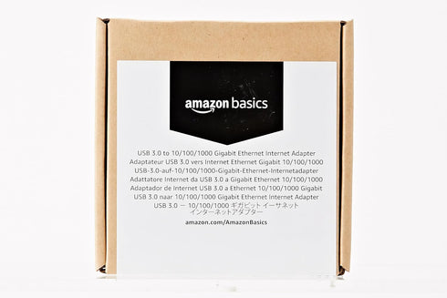 Amazon Basics USB 3.0 to 10/100/1000 Gigabit Ethernet Adapter, Black