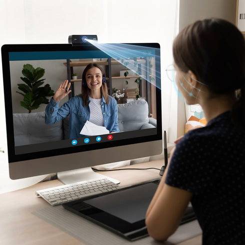 Xweiryn 1080P Webcam for PC, HD USB Plug-and-Play Computer Web Camera, High Definition Webcam for Desktop Laptop, Ideal