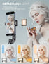 ANXRE 50" Selfie Stick Tripod with Fill Light and Stable Base, Extendable Phone Tripod with Detachable Wireless Remote