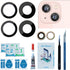 LOZOP 2 Sets Rear Camera Lens Glass Replacement with Adhesive Pre-Installed Compatible for