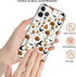 Autumn Fall Leaves Pumpkin Pattern Case for iPhone 14 Pro Max, Retro Halloween TPU Bumper Cover for Women Men