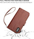 Bocasal Wallet Case for iPhone Xs/X, Card Holder PU Leather, Magnetic Detachable Kickstand, Shockproof Flip Cover