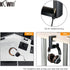 KIWIFOTOS Headphone Stand Holder Under Desk, PC Gaming Headset Hook with 360 Adjustable Rotating Arm Clamp & Cable Clip