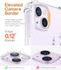 GVIEWIN Floral iPhone 14 Plus Case, 6.7" Slim Clear Shockproof Cover with Screen & Camera Lens Protectors (Floratopia)
