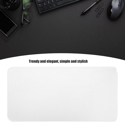 Keyboard Case, Thin Portable Faux Leather Dustproof Waterproof Shockproof Carrying Bag for Logitech K380 (White +