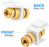 12 Pieces Banana Jack Binding Post Keystone Jack Insert with Black and Red Rings for Audio Speaker Connector