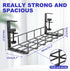 Under Desk Cable Management Tray, 31.5'' Steel Desk Organizers, Wire Management Rack for Cables