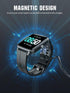 TiMOVO Smart Watch Charger, Magnetic USB Charging Cable for YAMAY VeryFitPro SW021, SW01, Willful SW023, SW025, Black
