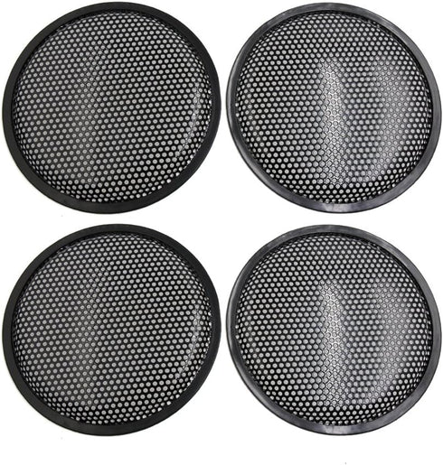 uxcell 4pcs 8'' Black Metal Protective Grill Cover for Car Speaker Subwoofer Mesh