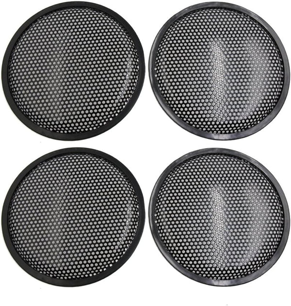 uxcell 4pcs 8'' Black Metal Protective Grill Cover for Car Speaker Subwoofer Mesh