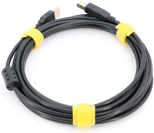 Pasow 100pcs Reusable Fastening Cable Ties, Adjustable Wire Management 8 Inch (Yellow)