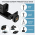 EszkozTA 360 1/4" Universal Cell Phone Tripod Mount Adapter, Camera Hot Shoe Phone Holder Clamp with Rotation Bracket