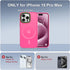 Vooii Strong Magnetic Case for iPhone 15 Pro Max, Slim Shockproof, 13FT Military Grade, Matte Hot Pink, Compatible with