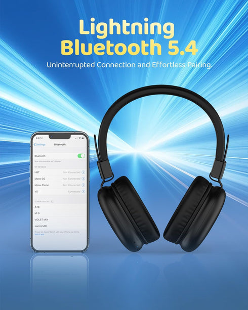 85dBA, 5.4, 50H awatrue Kids Bluetooth Headphones, Over-Ear Wireless Headphones with Microphone, Safe-Volume Bluetooth
