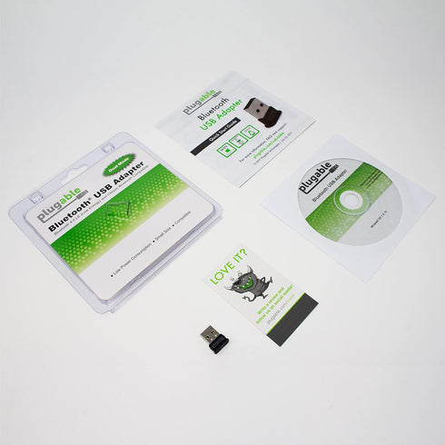 Plugable USB Bluetooth 4.0 Low Energy Micro Adapter, Compatible with Windows 11, 10, 8.x, 7, Classic Bluetooth Devices