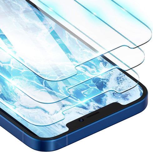 ORIbox iPhone 12 mini Glass Screen Protector, 3-Pack HD Clear Anti-Scratch Tempered Glass, Eye-Protection.