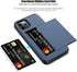 Nvollnoe 12/iPhone 12 12/12 for iPhone Pro Case with Card Holder Heavy Duty Protective Dual Layer Shockproof Hidden
