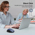 TECKNET Rechargeable Wireless Mouse, 2.4G Silent Mouse, 6 Adjustable 4800 DPI, Ergonomic Mouse for Laptop, Blue
