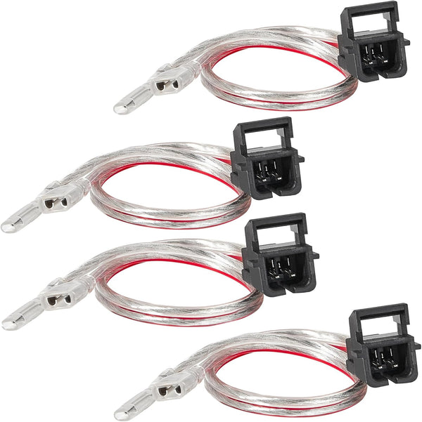 NuIth 4PCS Front Rear Door Speaker Wiring Harness for Selected 1993-2008 GMC, 1994-2014 Chevy, 1984-2004 Buick