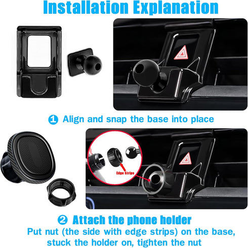 Car Phone Holder for Toyota Corolla 2024 2023 2022 2021 2020, Air Vent Stand, Magnetic Navigation Bracket for All