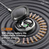 Open Ear Headphones Bluetooth 5.4, Wireless Earbuds with Mic, 50hrs Playtime, LED Digital Charging Case for Running