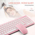 Wireless Keyboard and Mouse Combo, Compact Quiet Wireless Set 2.4G Ultra-Thin Design for Windows, Computer, Desktop,