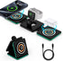 Magnetic Wireless Charging Station for iPhone MagSafe Charger, 3 in 1 Foldable Charger Dock for Travel, Wireless