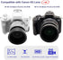 FotoZ 49MM 0.75x HD Wide Angle Conversion Lens (W/Macro Portion) for Canon EOS M6 M50 Mark II M100 M200 Accessories