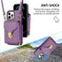 Compatible with iPhone 11 Pro 5.8 Wallet Case, Crossbody Strap Leather Zipper Credit Card Holder Clasp Stand Cell