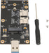 Qiilu M.2 3.0 3G/4G/5G to USB Adapter Push Connector for Dual SIM Card Slot Computer Module with Dual Nano SIM Card