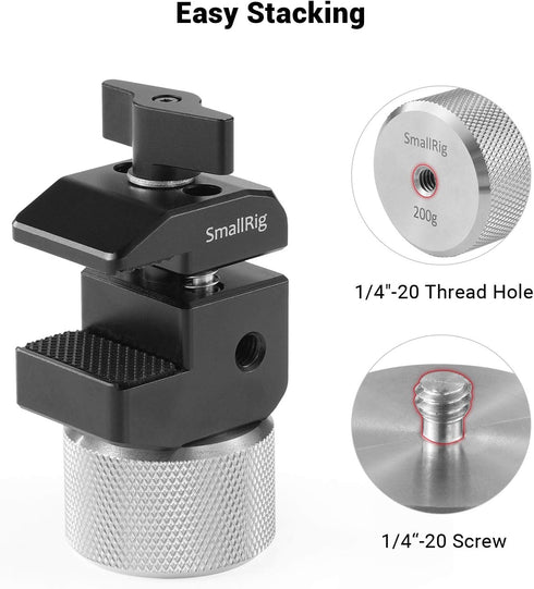 SMALLRIG Removable Counterweight 200g for DJI Ronin S/Ronin RS 2/Ronin-SC/Ronin RSC 2, Zhiyun Gimbal Stabilizers
