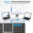 OMOTON Bluetooth Keyboard for Mac, Wireless with Numeric Keypad, Multi-Device, Rechargeable, Compatible with MacBook