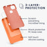 kwmobile Case Compatible with Google Pixel 4a, TPU Silicone Phone Cover with Soft Finish - Fruity Orange