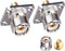 SMA Female to UHF Female Jack Panel Chassis Mount RF Coax Adapter, 2 Pack for Jumper Cable