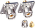 SMA Female to UHF Female Jack Panel Chassis Mount RF Coax Adapter, 2 Pack for Jumper Cable