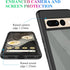 Google Pixel 7 Pro Case - Slim Fit Bumper, Full Body Shockproof, Built-in Screen Protector, Black/Clear for Men & Women.