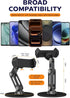 QooWare Phone Stand for Desk - Adjustable Height and Angle Foldable Cell Phone Stand Holder, No Dropping Stable