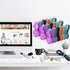 SUNFICON 18 Pack Magnetic Cable Clips, Earbuds Organizers, USB Cable Manager, Bookmark Clips for Whiteboard, Fridge
