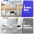 Under Desk Cable Management Tray 2 Pack, Xpatee Wire Management No Drill Cable Tray for Office, Home - White