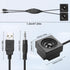 XMSJSIY Mini Computer Speaker for Desktop PC, USB Powered Stereo, 3.5mm TRS Input, Small Speakers, 1 Pair