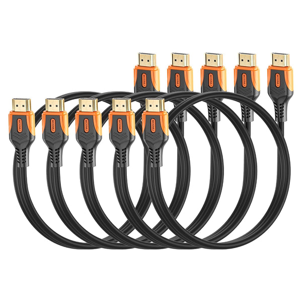4K HDMI Cable 6FT 5-Pack, High Speed 18Gbps HDMI 2.0 Cord, Support