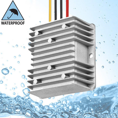 Waterproof DC/DC 12V Step Up to 19V Voltage Boost Converter Regulator, 0~10A 190W Power Supply for Car Truck