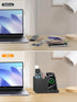 Pen Holder for Desk, Organizer with Wireless Charger, Multi-Functional Pencil Organizer for Home Office Supplies