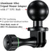 BRCOVAN Aluminum Alloy Tripod Mount Adapter with Camera 1/4"-20 Thread & 1'' TPU Ball Joint, Compatible with RAM Mounts B Size 1'' Ball Double Socket Arm, for Action Camera/Camcorder/Field Monitor