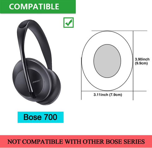 Replacement Earpads for Bose 700, JARMOR Memory Foam Ear Cushion Cover for Bose Noise Cancelling Wireless Bluetooth Headphones 700, NC700 ONLY (Black)